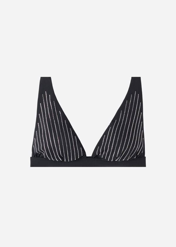 calzedonia padded triangle shanghai womens bikini tops black