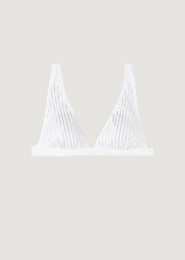 calzedonia padded triangle shanghai womens bikini tops white