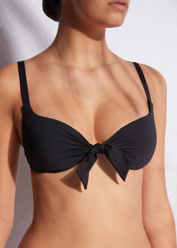 black calzedonia patrizia indonesia push-up womens bikini tops