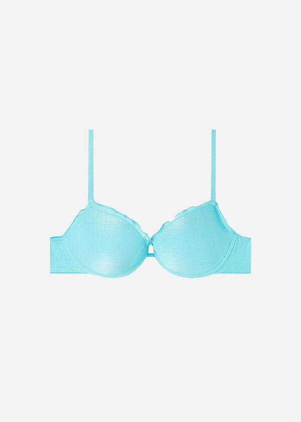 calzedonia push up formentera womens bikini tops turquoise