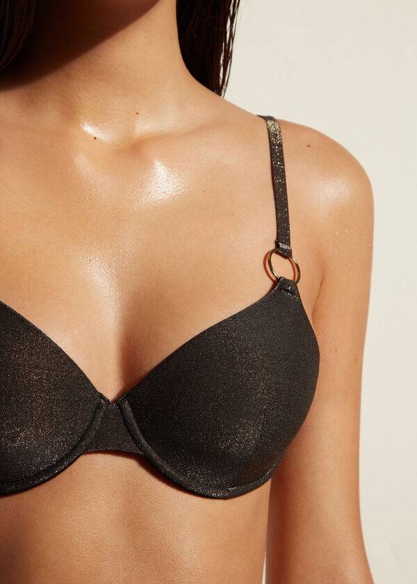 calzedonia push up hollywood womens bikini tops black