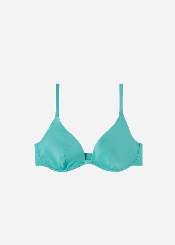 turquoise calzedonia push up indonesia eco womens bikini tops