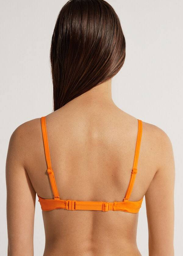 calzedonia push up indonesia eco womens bikini tops orange