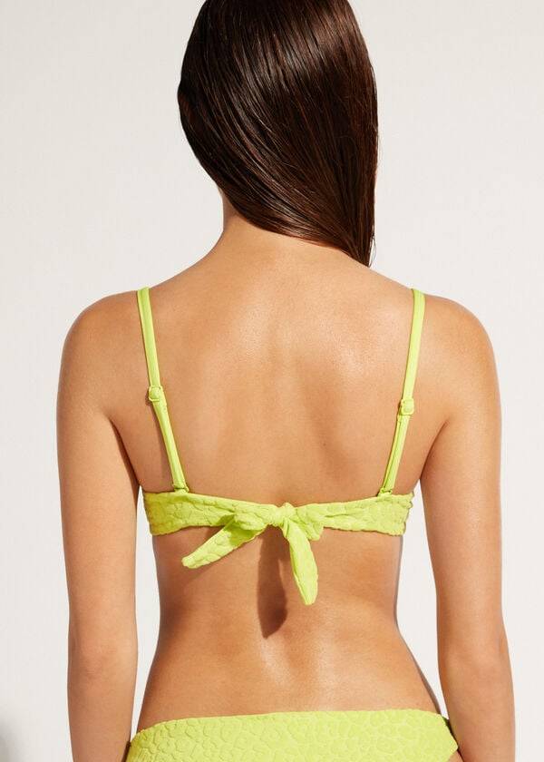 green womens calzedonia removable padding push up bangkok bikini tops