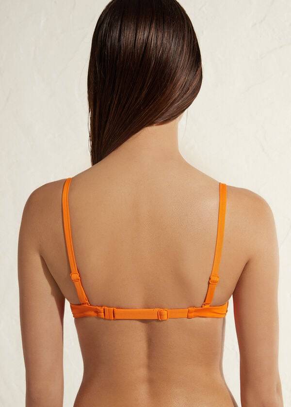orange womens calzedonia super padded push up indonesia eco bikini tops