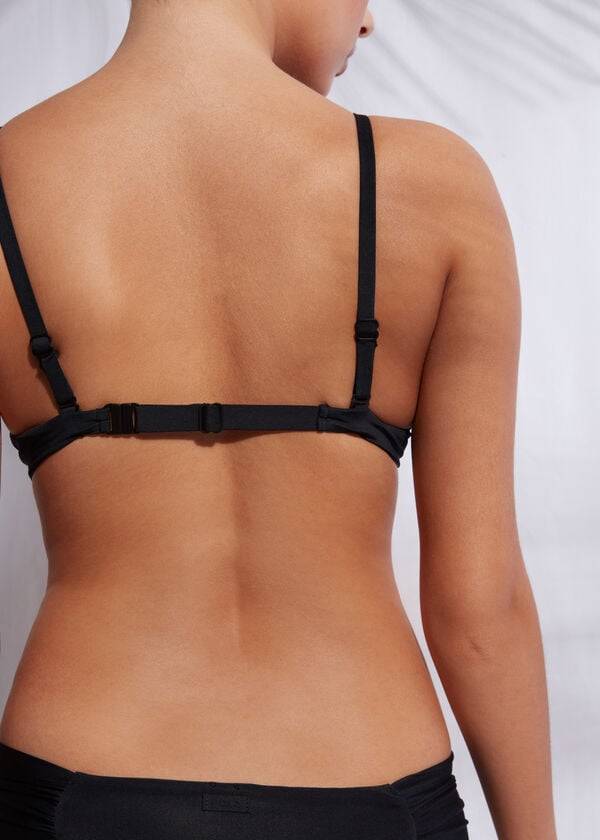 womens calzedonia super padded push up indonesia eco cobey bikini tops black
