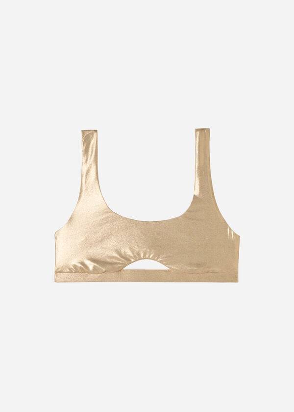 calzedonia tank style palm bay womens bikini tops gold