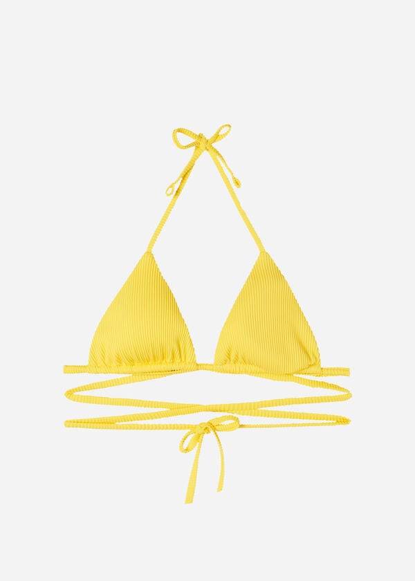yellow calzedonia triangle slide string new york womens bikini tops