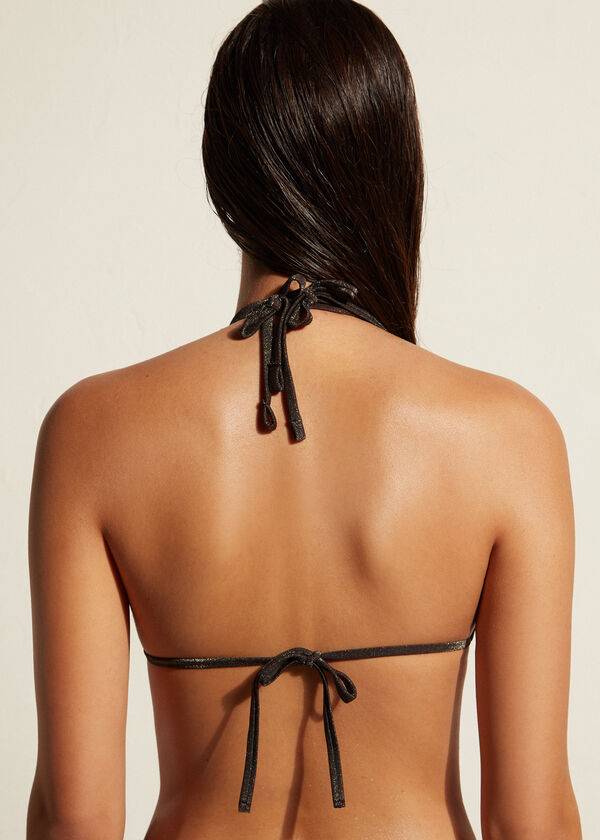 calzedonia triangle string hollywood womens bikini tops black