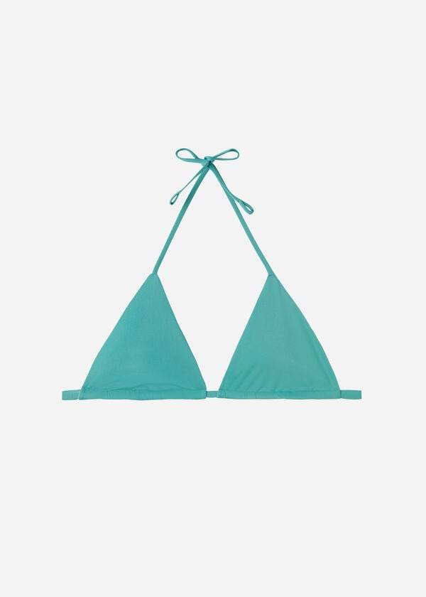 turquoise womens calzedonia triangle string indonesia eco bikini tops
