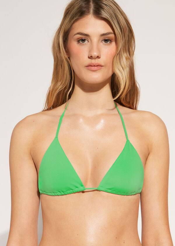 green calzedonia triangle string indonesia eco rosa womens bikini tops