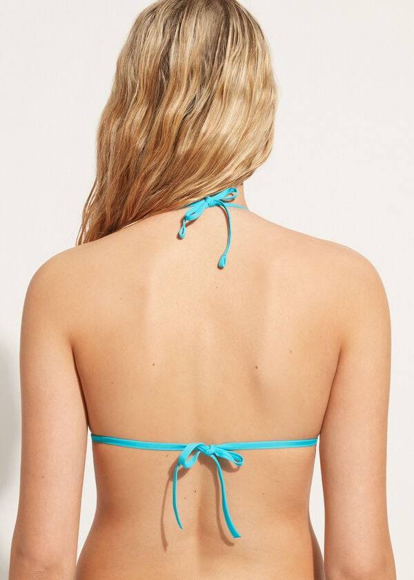 calzedonia triangle string indonesia eco rosa womens bikini tops turquoise
