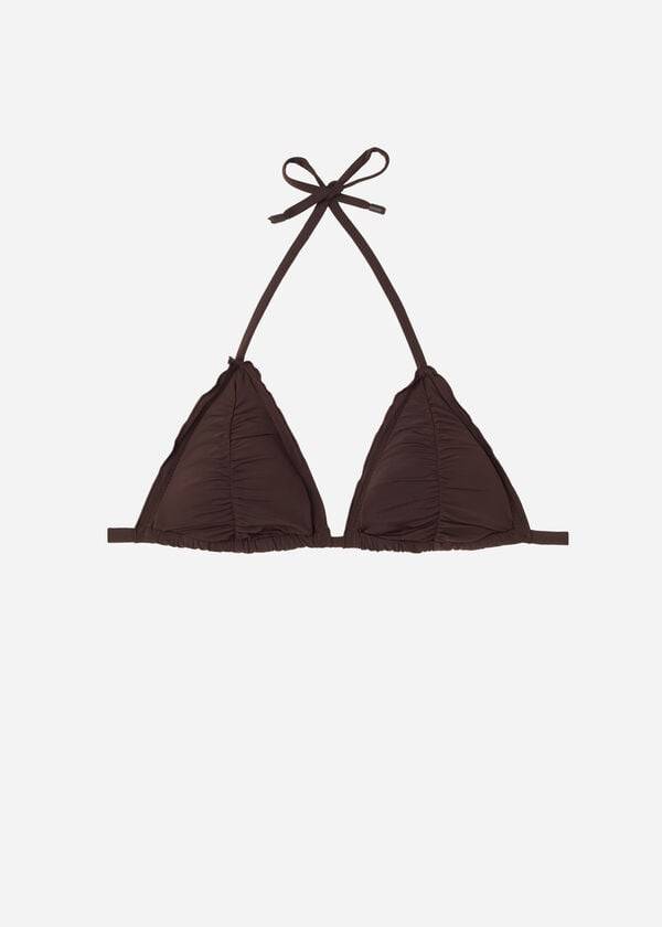 womens calzedonia triangle string islamorada bikini tops coffee