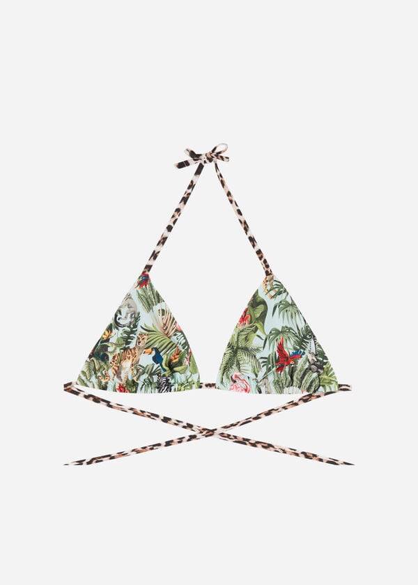 green womens calzedonia triangle string nairobi eco bikini tops