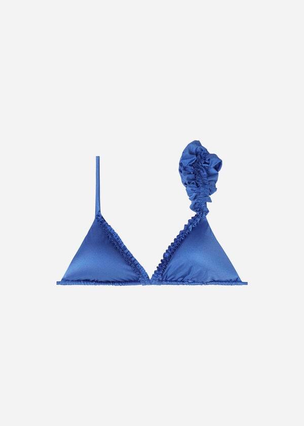 calzedonia triangle string vienna womens bikini tops blue