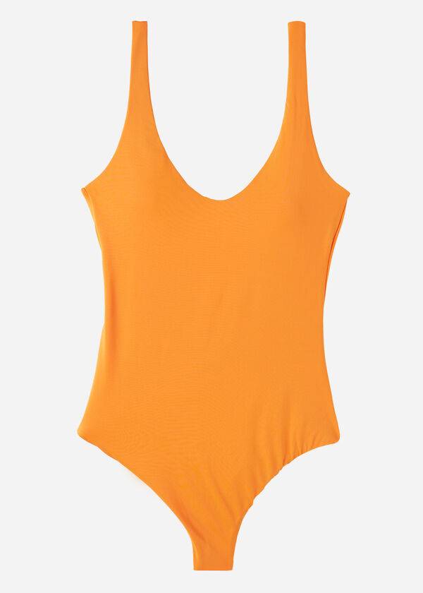 orange calzedonia one piece indonesia eco womens swimsuits