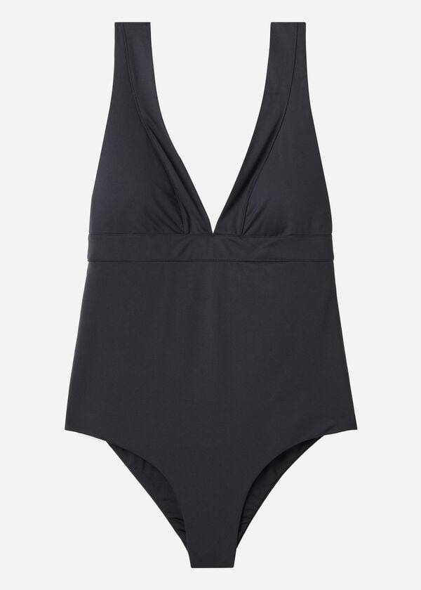 womens calzedonia one piece paola swimsuits black